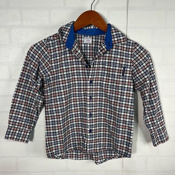 Polarn O Pyret Boys Button down Shirt size 4-6 years Long sleeve - Picture 1 of 13